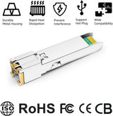Module émetteur-récepteur cuivre SFP+ vers RJ45 10GBASE-T compatible avec Arist