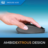 Adesso iMouse A30B Wireless Mouse with AI Copilot Shortcut Button (Bla