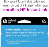 Cartouche d'encre trois couleurs originale HP 65, compatible avec HP AMP 100 HP Desk