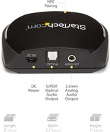 StarTech Bluetooth 5.0 Audio Receiver with NFC - Bluetooth Wireless Au