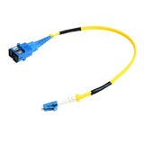 1M (3.3FT) LC TO SC (UPC) OS2 SINGLE MODE DUPLEX FIBER OPTIC CABLE, 9/125 M, 100