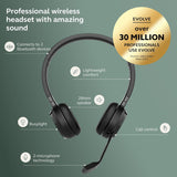 Jabra Evolve 65 TE - USB-A UC Stéréo Double Oreillette Toutes Plateformes Station de Charge C