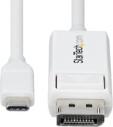 StarTech.com 6ft (2m) USB-C to DisplayPort 1.2 Cable, Bidirectional, 4