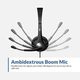 Casque stéréo Cyber Acoustics, prise stéréo 3,5 mm et adaptateur en Y pour séparer
