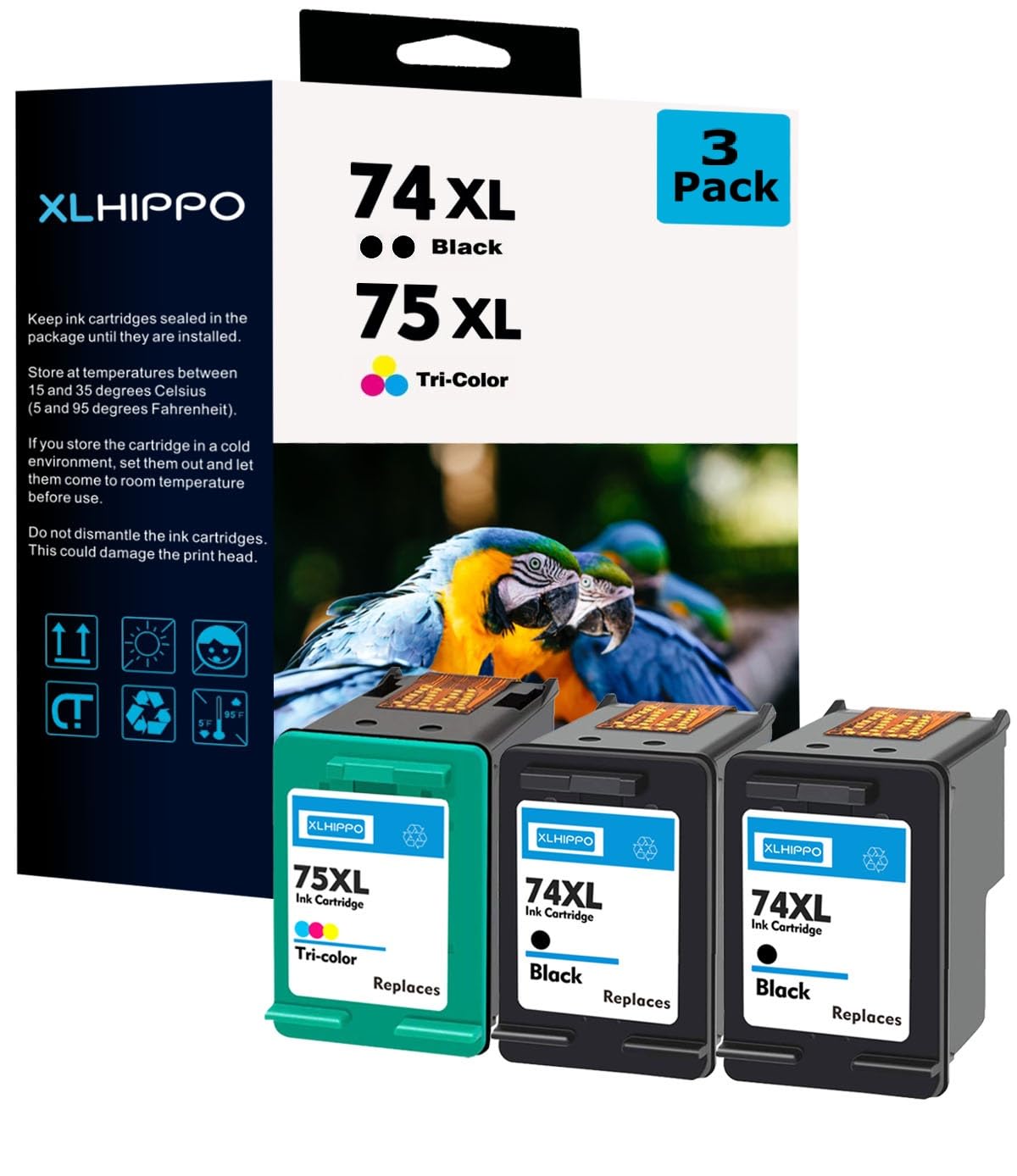 HP No. 75 Tricolor Inkjet Print Cartridge (CB337WN#140)