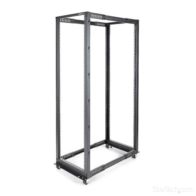 StarTech 42U 4-Post Server Rack, 19in Open Frame Rack with 40in (101cm