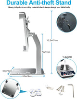 Anti-Theft Desktop Tablet Kiosk Stand Holder, Heavy Duty Countertop Ta