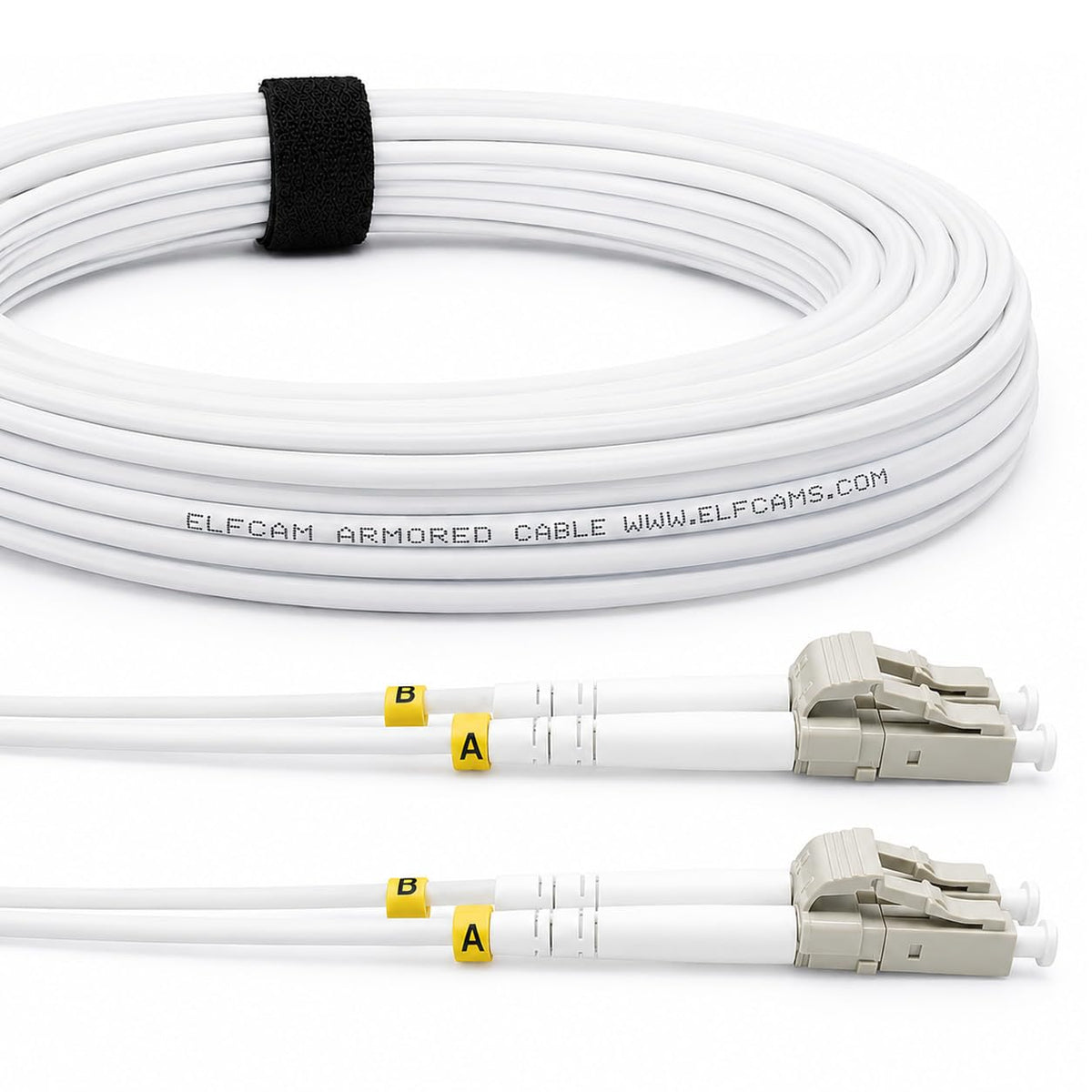 5M Fiber Optic Cable - Multimode Duplex 62.5/125 LSZH Fiber Jumper Cord - LC/ST