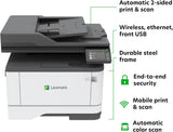 Imprimante multifonction monochrome Lexmark MX431ADW