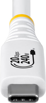 Câble USB4 StarTech de 1,8 m, 20 Gbps, Câble USB-C certifié USB-IF
