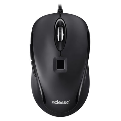 Adesso iMouse F1 Wired USB Mouse with Fingerprint Reader 1200 DPI AES