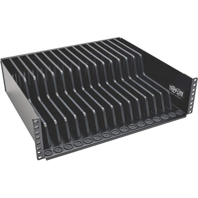 Tripp Lite 3U Rack Mount Tablet iPad Laptop Chromebook Storage Shelf f