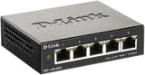 Commutateur Ethernet administrable intelligent Gigabit 5 ports D-Link, L2, VLAN, QoS, I