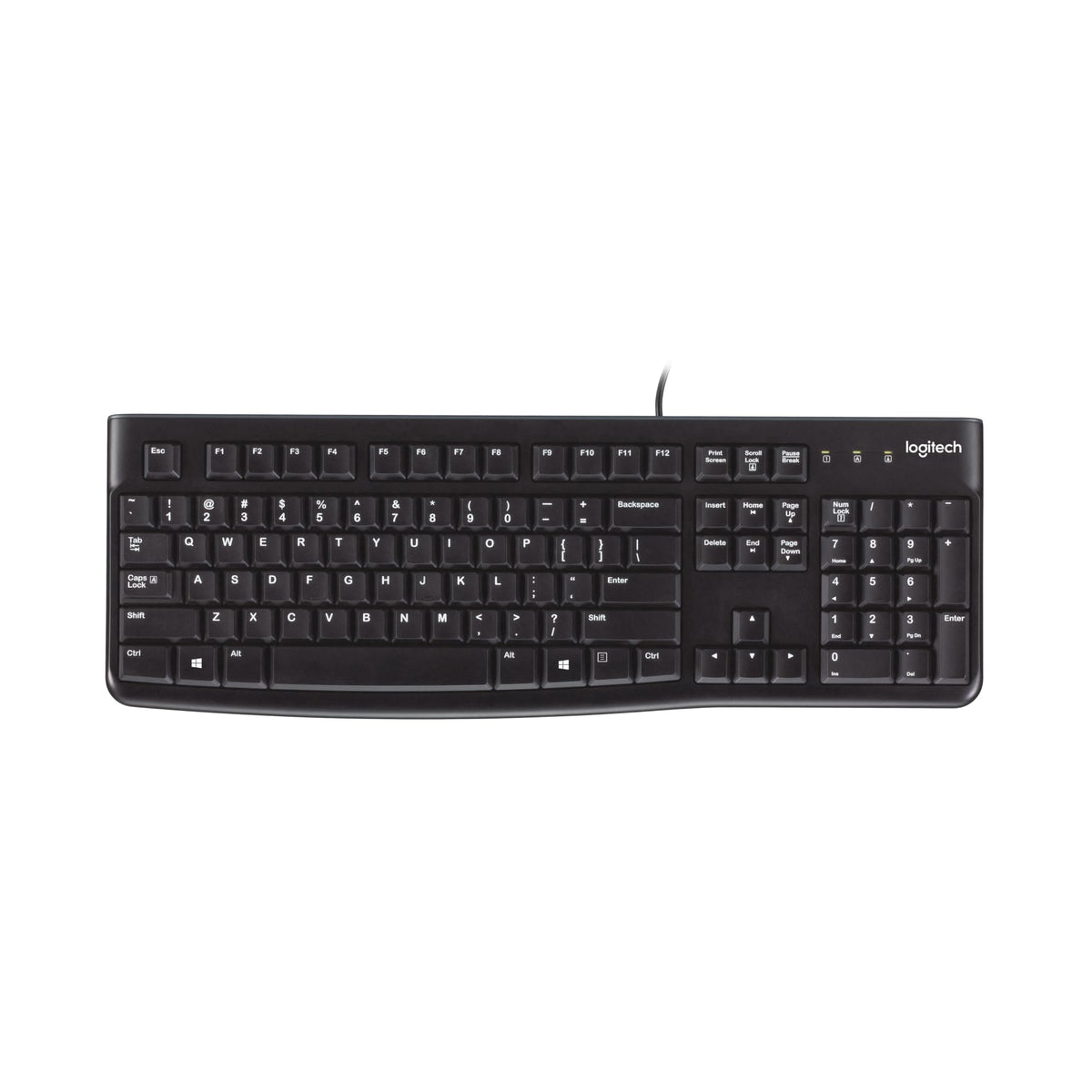 Logitech K120 Wired Keyboard for Windows, USB Plug-and-Play, Full-Size