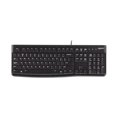 Logitech K120 Wired Keyboard for Windows, USB Plug-and-Play, Full-Size