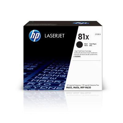 HP 81X (CF281X) High Yield Black Original Toner Cartridge XL