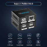 USB Extender Over cat5e/6 165ft 50m with 4-Port USB2.0 HUB - USB Over