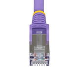 StarTech.com 50ft Purple CAT6a Ethernet Cable, Snagless RJ45, 10GbE, 1