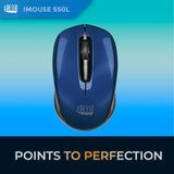 Souris mini sans fil Bleue