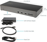 USB-C Dock Triple 4K Monitor 2XDP/HDMI 100W PD/USB 10GBPS
