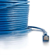 200pi Cat6 Câble correcteur blindé bleu solide 200 pieds