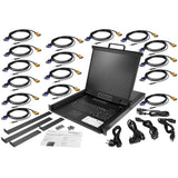 StarTech.com 16 Port Rackmount KVM Console w/ 6ft Cables - Integrated