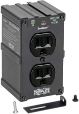 Tripp Lite Isobar Surge Protector Power Strip, 2-Outlet Direct Plug-in