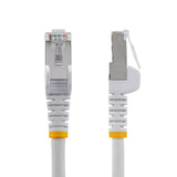 StarTech.com 50ft White CAT6a Ethernet Cable, Snagless RJ45, 10GbE, 10