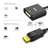 BENFEI DisplayPort to DVI, Gold-Plated DP to DVI Adapter (Male to Fema