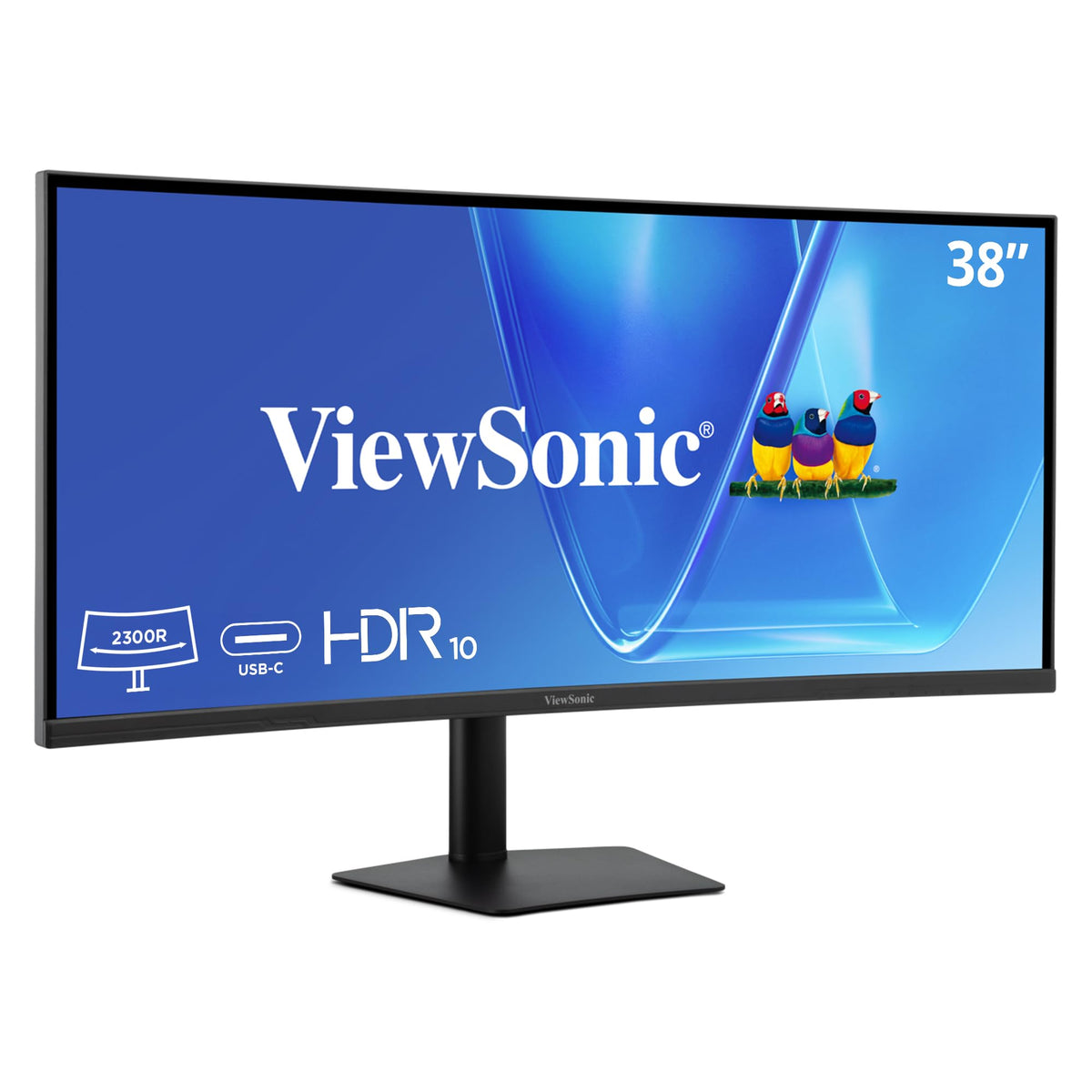 ViewSonic VG3820C 38 Inch 21:9 WQHD IPS Curved Monitor with 96W USB-C