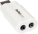 StarTech.com ICUSBAUDIO USB to Stereo Audio Adapter Converter