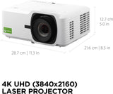 Projecteur laser ViewSonic LX700-4K UHD 3500 lumens conçu pour Xbox avec