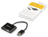 StarTech DP2HDVGA Travel A/V Adapter 2-in-1 DP to HDMI or VGA