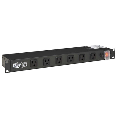 POWER STRIP 12OUT 5-15P 120V 36IN METAL VERTICAL