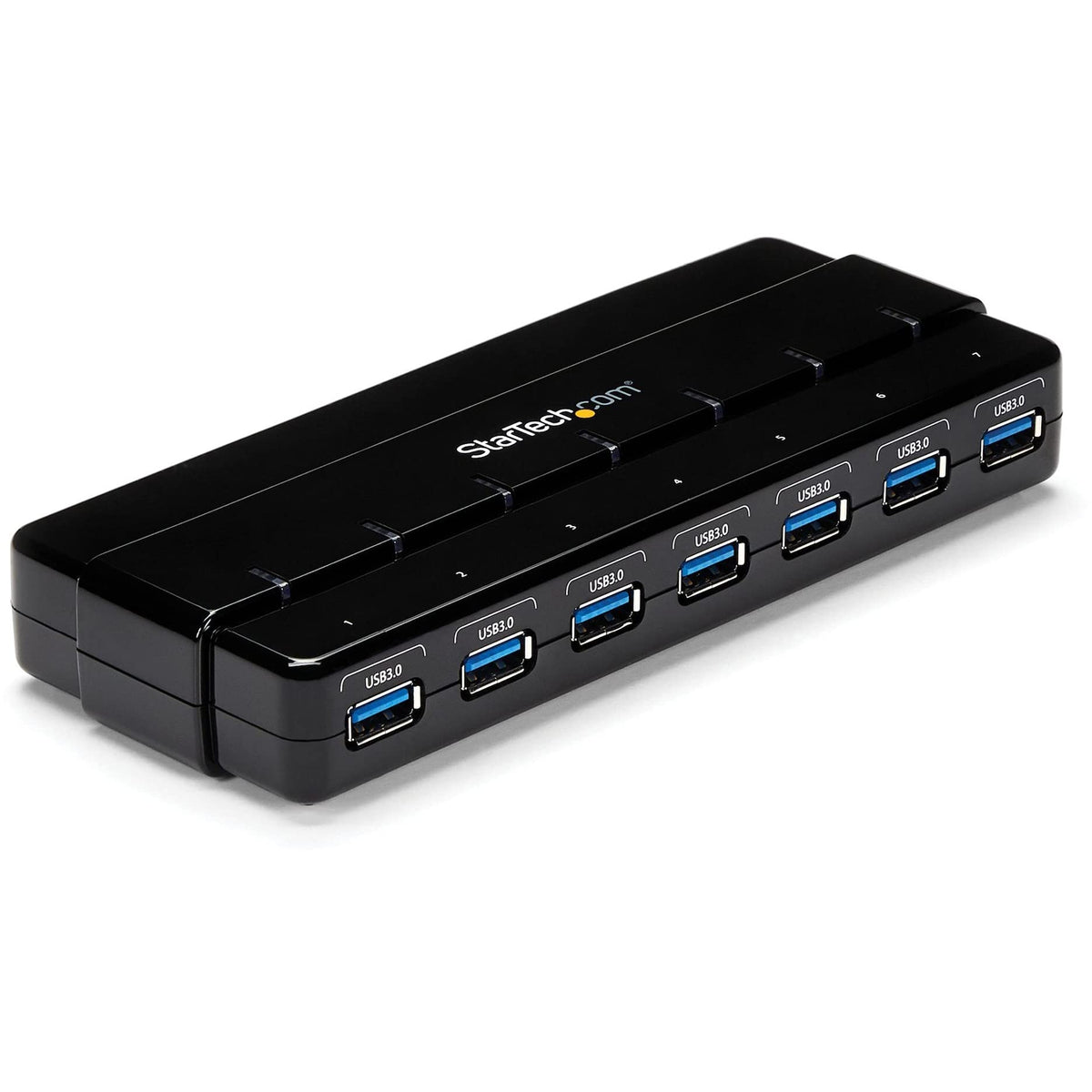 StarTech.com 7 Port USB 3.0 Hub - Desktop USB Hub with Power Adapter -