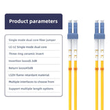3M (9.8FT) LC TO LC (UPC) OS2 SINGLE MODE SIMPLEX FIBER OPTIC CABLE, 9/125 M, 40