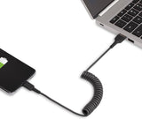 StarTech.com 20in (50cm) USB A to C Charging Cable, Coiled Heavy Duty