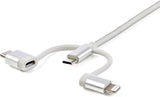 StarTech.com 6ft (1.8m) USB Multi-Charging Cable, USB to Lightning/USB