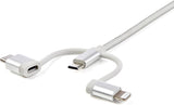 StarTech.com 6ft (1.8m) USB Multi-Charging Cable, USB to Lightning/USB