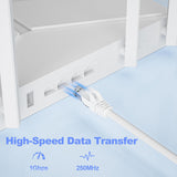 Câble Patch Gigabit UTP RJ45 M/M moulé bleu CAT6 22,86m 500MHz