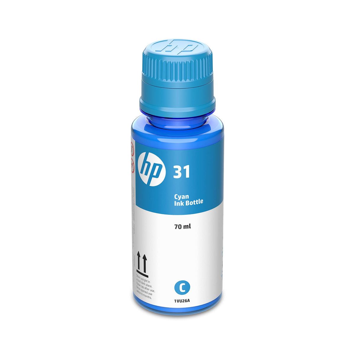 HP 31 Cyan Ink Bottle, 70ml (1VU26AN) L Cyan