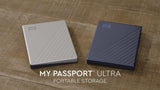 WD 2TB My Passport Ultra Bleu, Disque dur portable, HDD externe, incl