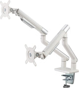 Amer Mounts - Dual Monitor Clamp Grommet Mount with Articulating Arms