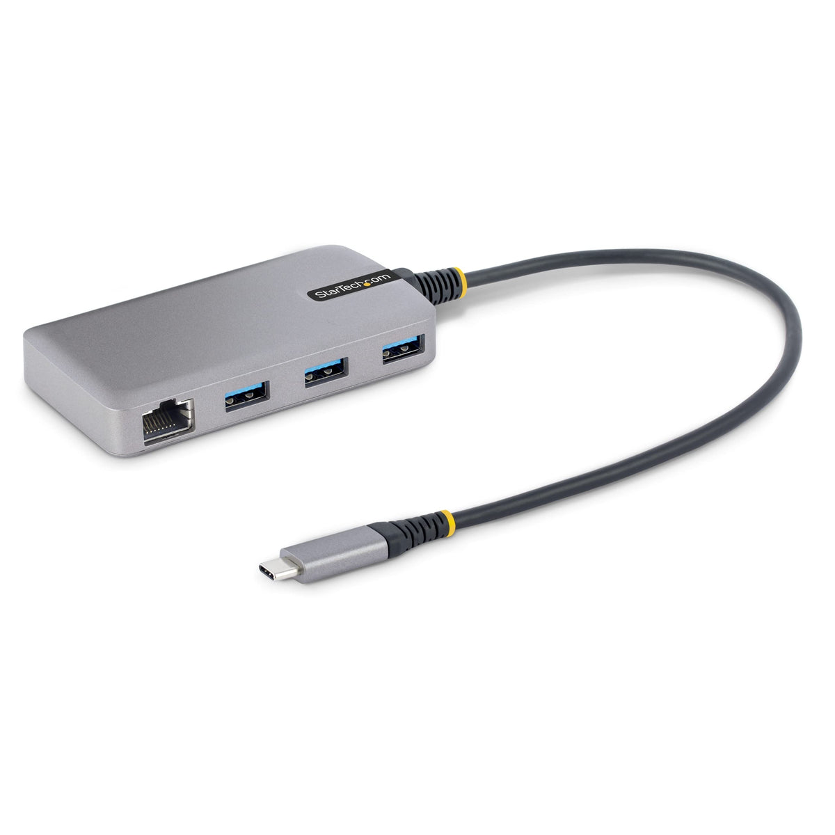 StarTech.com 3-Port USB-C Hub with Ethernet - 3X USB-A Ports, Gigabit