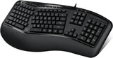 Adesso Tru-Form 150-3-Color Illuminated Ergonomic Keyboard(AKB-150EB)