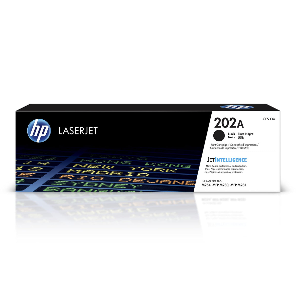 HP 202A (CF500AK) Cartouche de toner noire originale Noire simple Standard