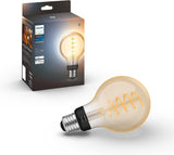 Philips Hue Smart 60W G25 Filament LED Bulb - White Ambiance Warm-to-C