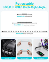 3FT USB C CHARGING CABLE COILED M/M