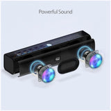Adesso Xtream S5 USB-Powered Sound Bar Speaker – 10W Stereo Output, Du