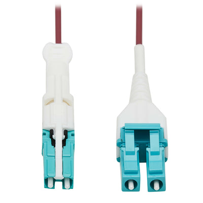 Tripp Lite Duplex Multimode Fiber Optic Cable 400G OM4 LSZH CS-PC LC-P